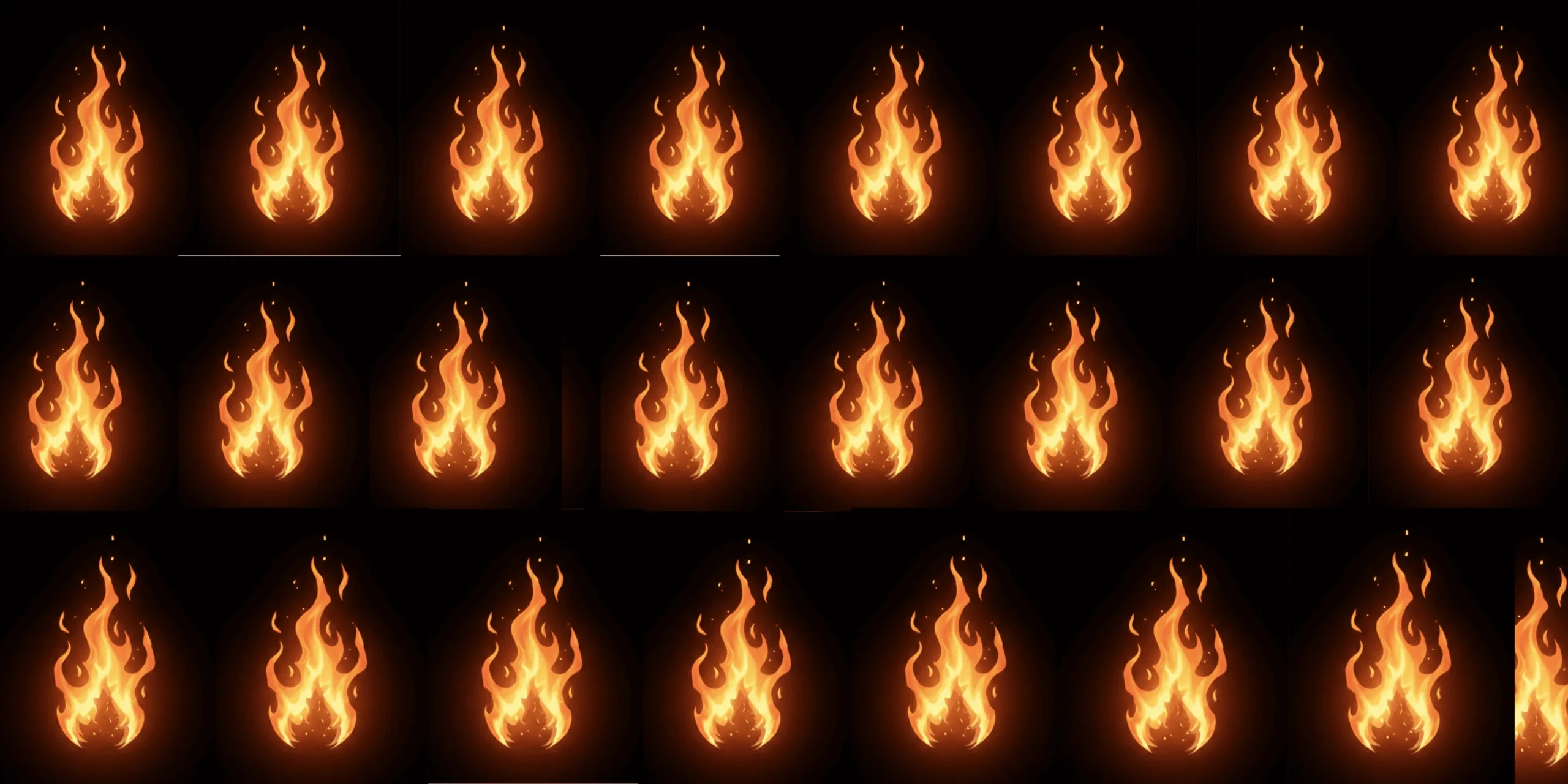 Ilustración de una llama de fuego simbolizando el metabolismo